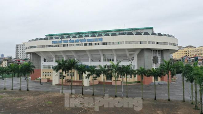 Nhà thi đấu Quần Ngựa (quận Ba Đình) một trong 15 dự án đang được cải tạo, sửa chữa để phục vụ SEA Games 31.