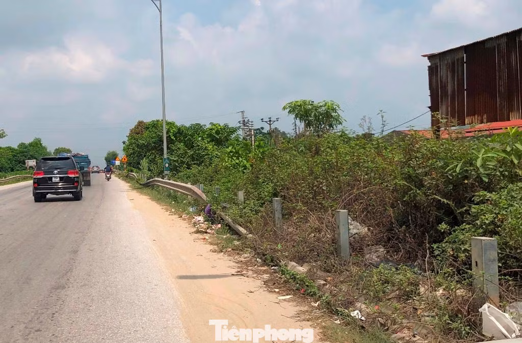Một đoạn lan can đảm bảo an toàn giao thông tại khu vực qua chợ Đình Hương mới, thành phố Thanh Hóa gãy đổ chưa được sửa chữa.
