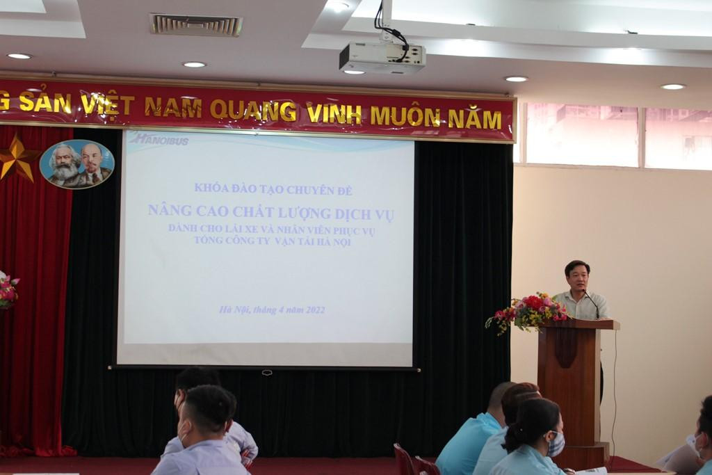 Ông Nguyễn Thủy, Phó Tổng Giám đốc Transerco phát biểu tại buổi khai mạc lớp đào tạo. Ảnh: T.Đảng