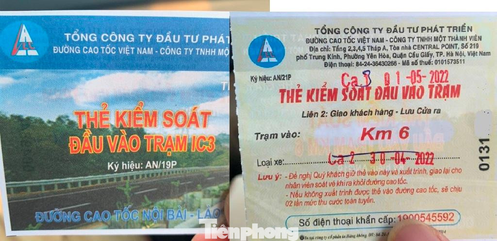 Thay vì phát thẻ cứng (thẻ tính tiền điện tử), chiều qua khi ùn tắc xảy ra, tại các trạm đầu vào cao tốc, nhân viên đã phát cả vé giấy và không ghi thông tin xe vào ra. Nhiều ý kiến cho rằng, vé này có thể dùng quay vòng nhiều lần.