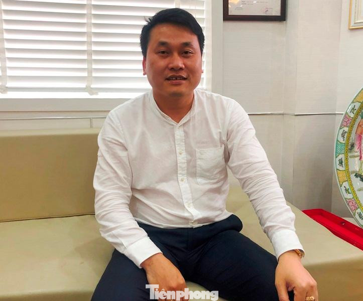 Chủ tịch HĐQT Cty Cổ phần tập đoàn Trí Nam Đỗ Bá Dân trong buổi trả lời phỏng vấn đại diện báo Tiền Phong. Ảnh: Trọng Đảng