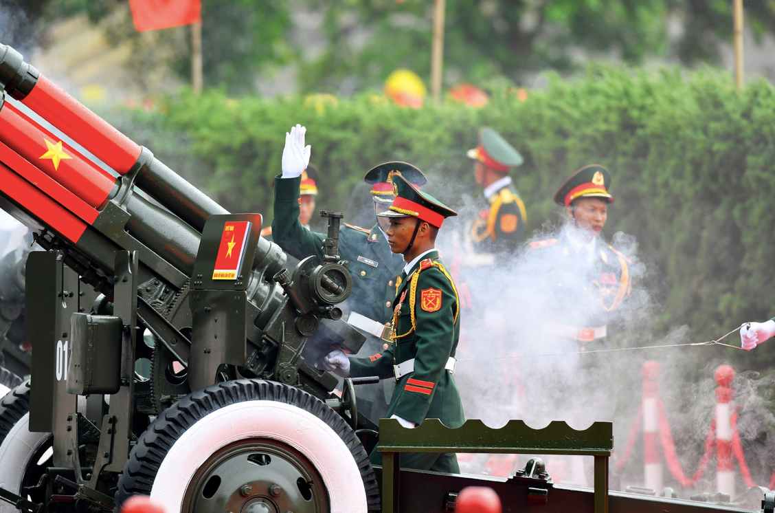 Lễ đón diễn ra theo nghi thức cấp cao nhất. (Ảnh: Như Ý) Lễ đón diễn ra theo nghi thức cấp cao nhất. (Ảnh: Như Ý)