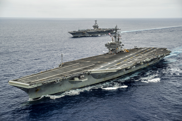 Tàu sân bay Mỹ USS Ronald Reagan. (Ảnh: US Navy)