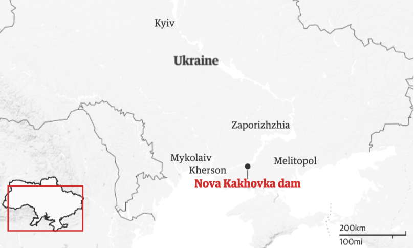 Hồ thuỷ điện Nova Kakhovka là nguồn cung cấp nước quan trọng cho bán đảo Crimea. Hồ thuỷ điện Nova Kakhovka là nguồn cung cấp nước quan trọng cho bán đảo Crimea.
