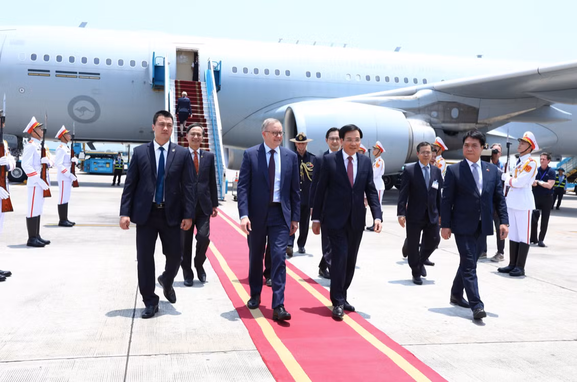 Đây là lần đầu tiên Thủ tướng Úc Anthony Albanese thăm Việt Nam trên cương vị hiện nay. (Ảnh: Nhật Minh)