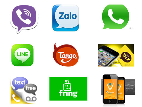 Các ứng dụng nghe, gọi, nhắn tin miễn phí đang được người dùng điện thoại ưa chuộng