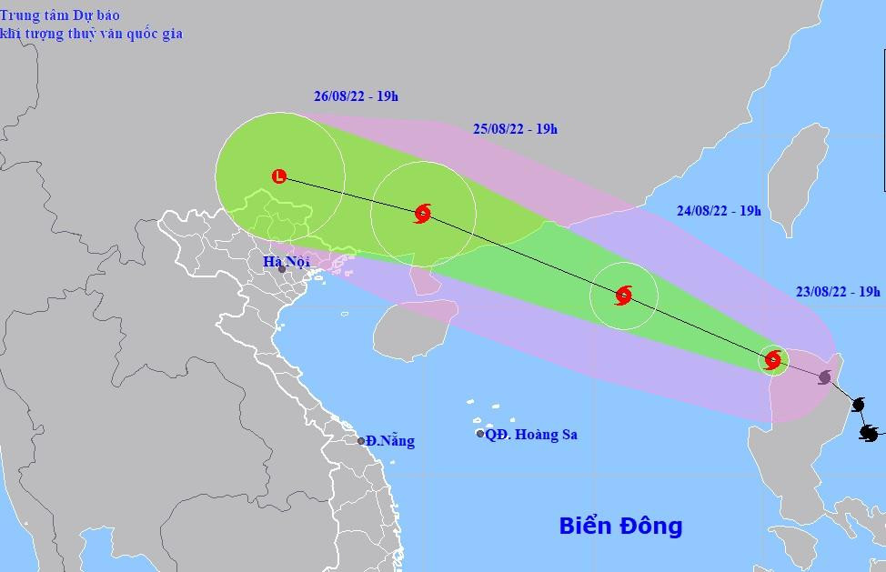 Kịch bản cao nhất có thể xảy ra với bão Ma on, theo dự báo tối nay 23/8.