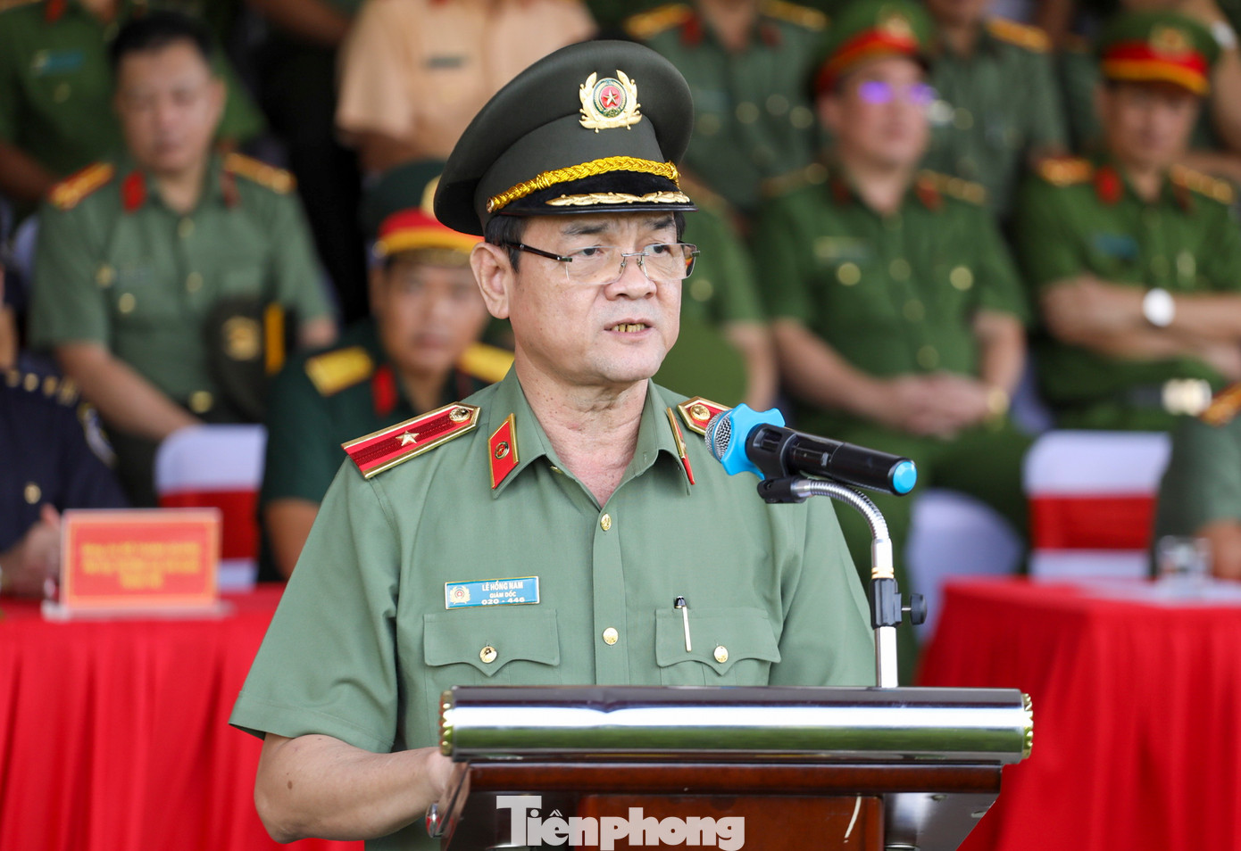 Phát biểu tại buổi lễ, Thiếu tướng Lê Hồng Nam, Giám đốc Công an TPHCM chia sẻ, công tác điều lệnh, quân sự, võ thuật và công tác thể dục, thể thao là nhiệm vụ chính trị quan trọng trong công tác xây dựng lực lượng Công an nhân dân.