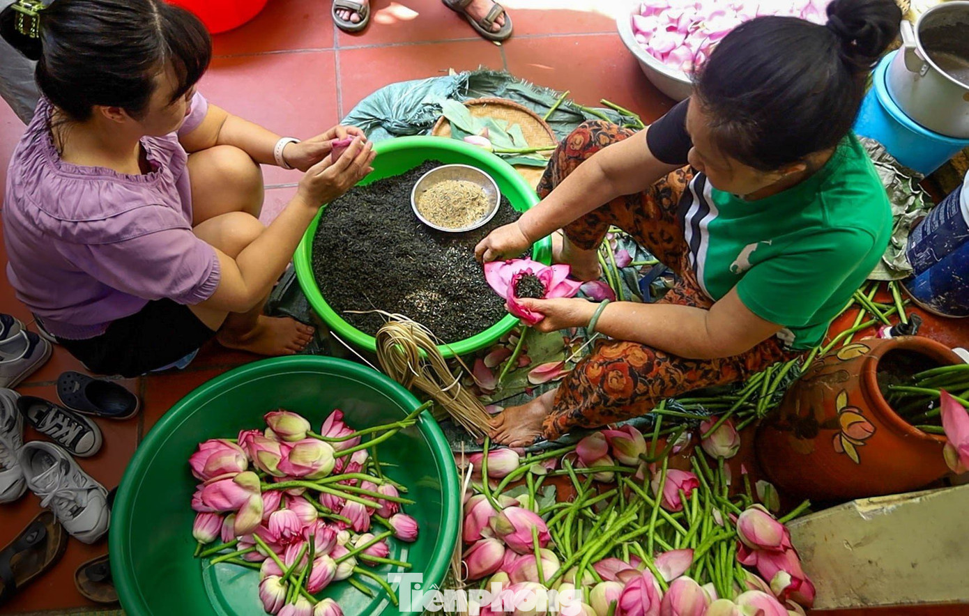 1 kg trà sen Hồ Tây thượng hạng trên thị trường có giá bán từ 7-10 triệu đồng/kg. Loại trà xổi ướp trong bông sen có giá 30.000 đồng/bông (khoảng 3-4 triệu đồng/kg). Đây cũng được xem là loại trà có giá đắt đỏ bậc nhất chỉ dành cho giới nhà giàu.