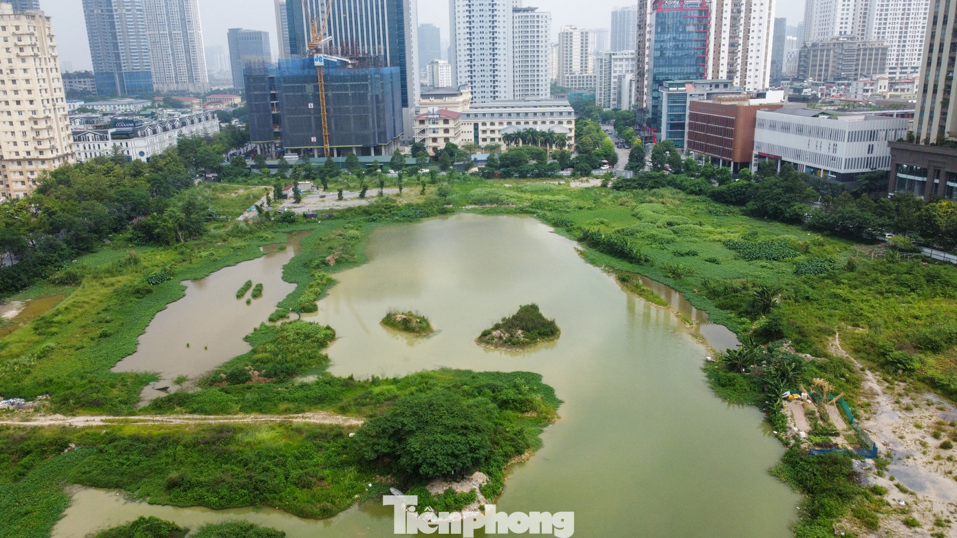 Mặt phía Bắc công viên là khu đất công cộng, trường học; phía Tây và Nam là khu đô thị Nam Trung Yên; phía Đông là dự án Home City của Văn Phú Invest, Viện Dầu khí Việt Nam và nhiều nhà ở thấp tầng của cư dân.