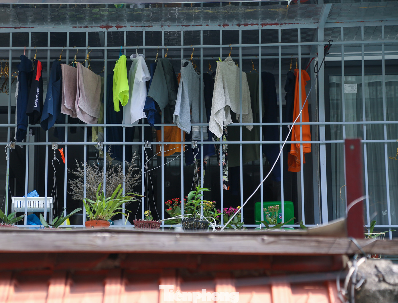 Diện tích của căn tập thể cũ này khá chật hẹp nên nhiều chuồng cọp được người dân cơi nới ra cả mét để tăng diện tích, đồng thời làm nơi phơi quần áo...