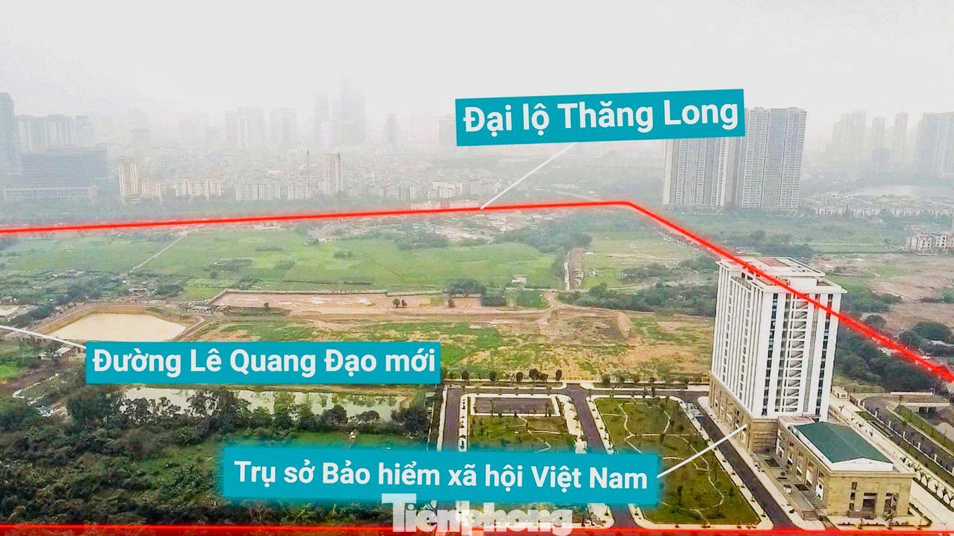 Tại khu Mễ Trì (quận Nam Từ Liêm) có quy mô 55ha, với 43,6ha thuộc phường Mễ Trì và 11,4ha thuộc phường Trung Văn dự kiến nơi đây sẽ là trụ sở làm việc của 23 cơ quan.