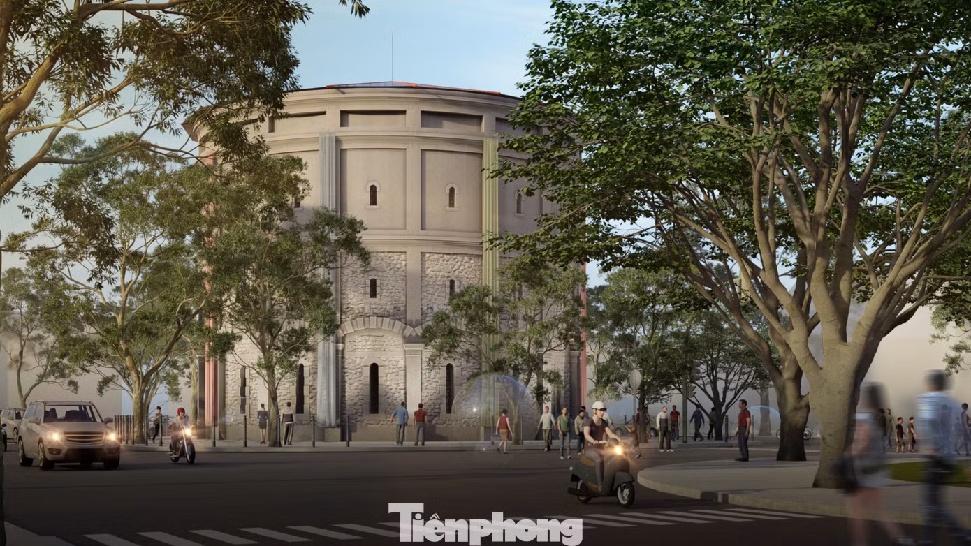 Triển lãm pavilion Sắp đặt nước và Di sản Tháp nước Hàng Đậu là một trải nghiệm không gian nghệ thuật sắp đặt ánh sáng từ vật liệu tái chế và hệ thống sắp đặt âm thanh của nước. (Phối cảnh 3D của dự án). Triển lãm pavilion Sắp đặt nước và Di sản Tháp nước Hàng Đậu là một trải nghiệm không gian nghệ thuật sắp đặt ánh sáng từ vật liệu tái chế và hệ thống sắp đặt âm thanh của nước. (Phối cảnh 3D của dự án).