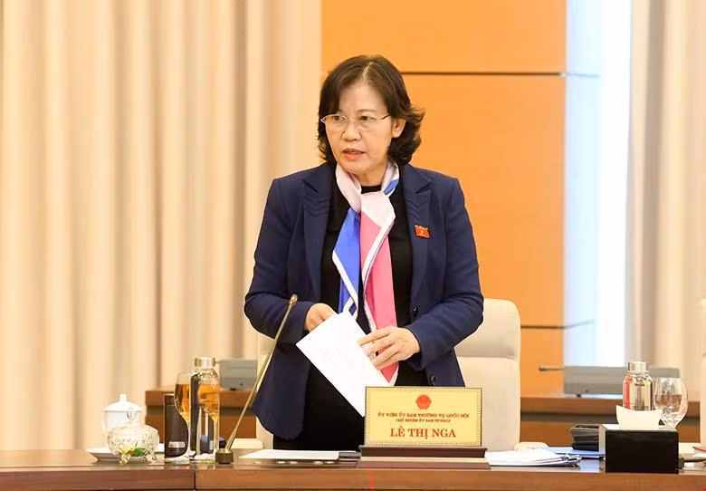 Chủ nhiệm Ủy ban Tư pháp Lê Thị Nga