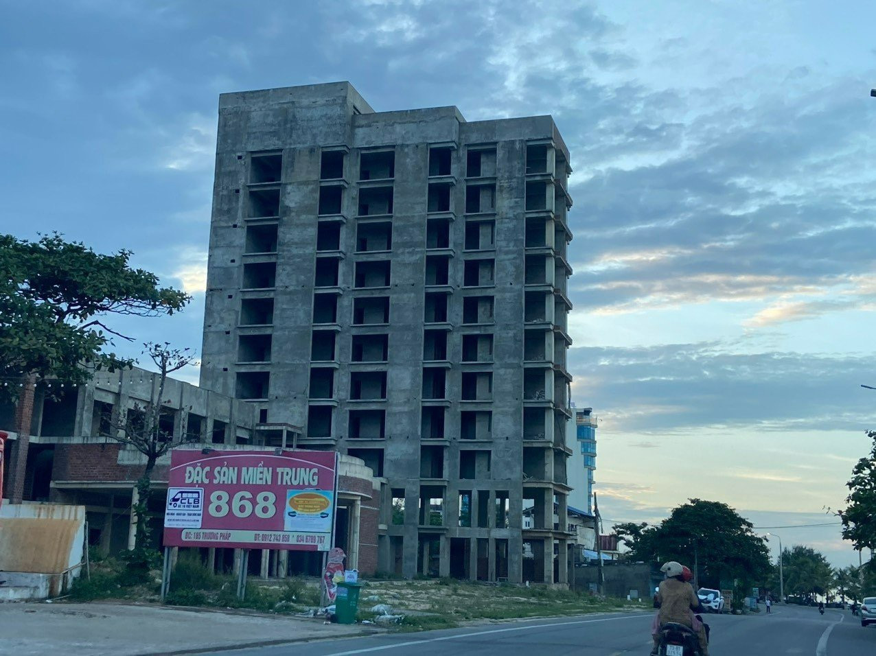 Tài sản thế chấp là khách sạn Green Star đang xây dựng dở dang tại đường Trương Pháp, TP. Đồng Hới