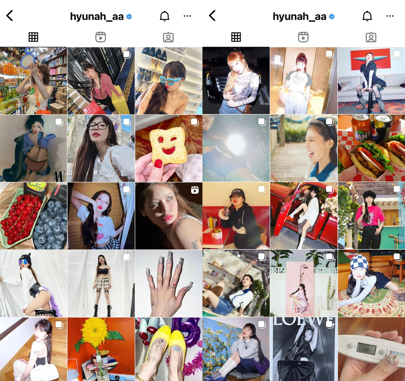 Hyuna xoá toàn bộ ảnh chụp chung với Dawn trên Instagram cá nhân.