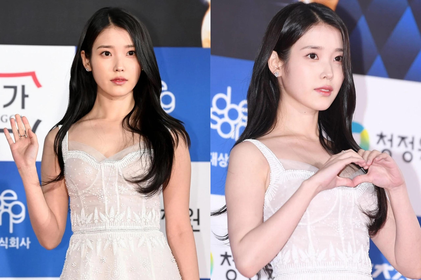 IU cũng xuất hiện với tạo hình nhẹ nhàng, theo đuổi sự sang trọng.