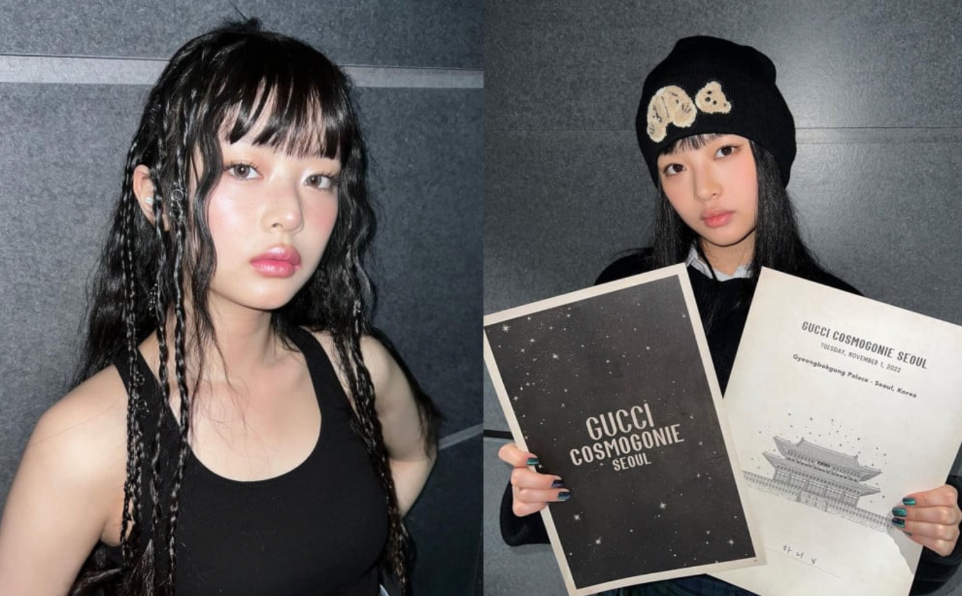 Hình ảnh Hanni trong bài đăng tuyên &quot;Đại sứ thương hiệu của Gucci&quot; một tháng trước.
