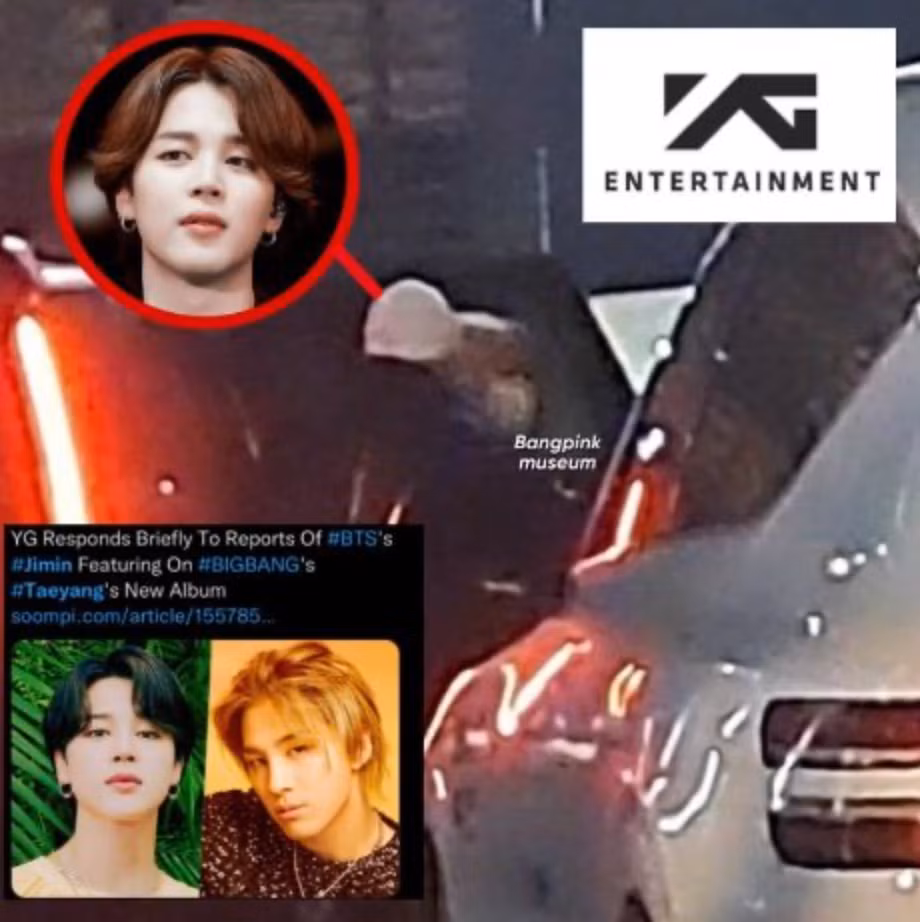 Jimin được bắt gặp xuất hiện tại YG Entertainment.