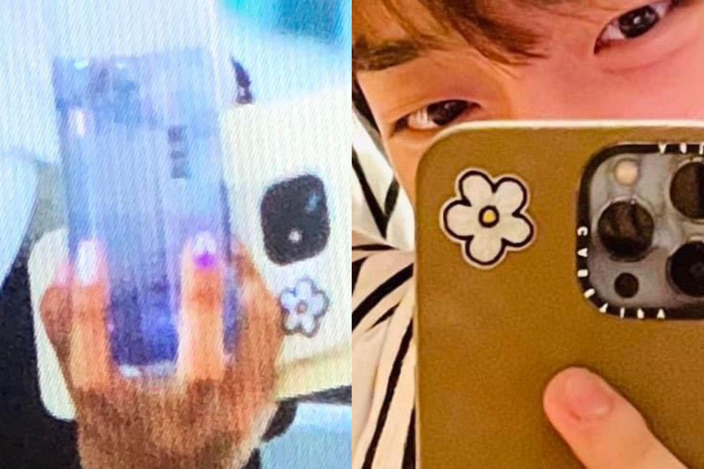 Cả hai dùng ốp điện thoại đôi...