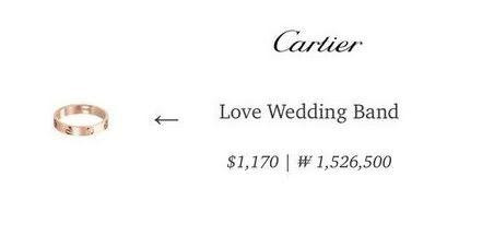 Chiếc nhẫn của Minnie tên &apos;Love Wedding Band&apos;, có giá khoảng 27,5 triệu đồng.