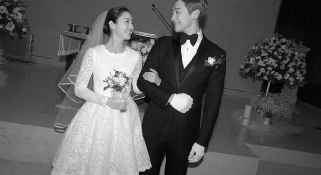 Bi Rain và Kim Tae Hee.