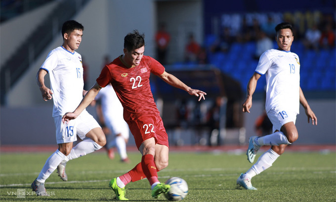 Tiến Linh lập hat-trick, U22 Việt Nam thắng đậm Lào ảnh 9