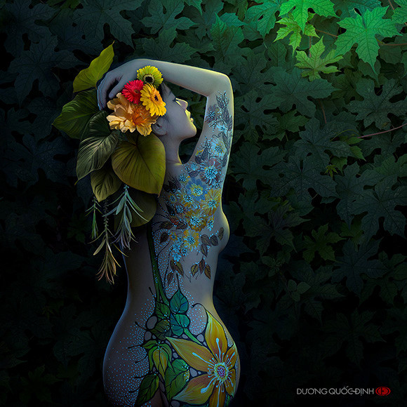 Những hot girl làm mẫu body painting đình đám nhất hiện nay ảnh 10