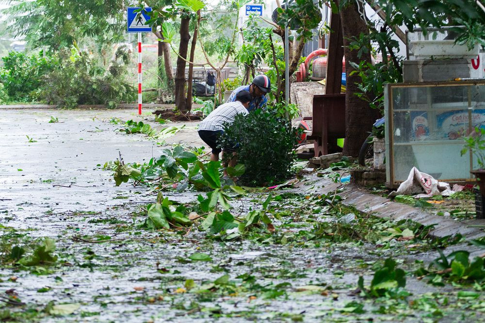 Đà Nẵng sau cơn cuồng phong bão số 9: Mỗi người một tay dọn dẹp cảnh ngổn ngang ảnh 1