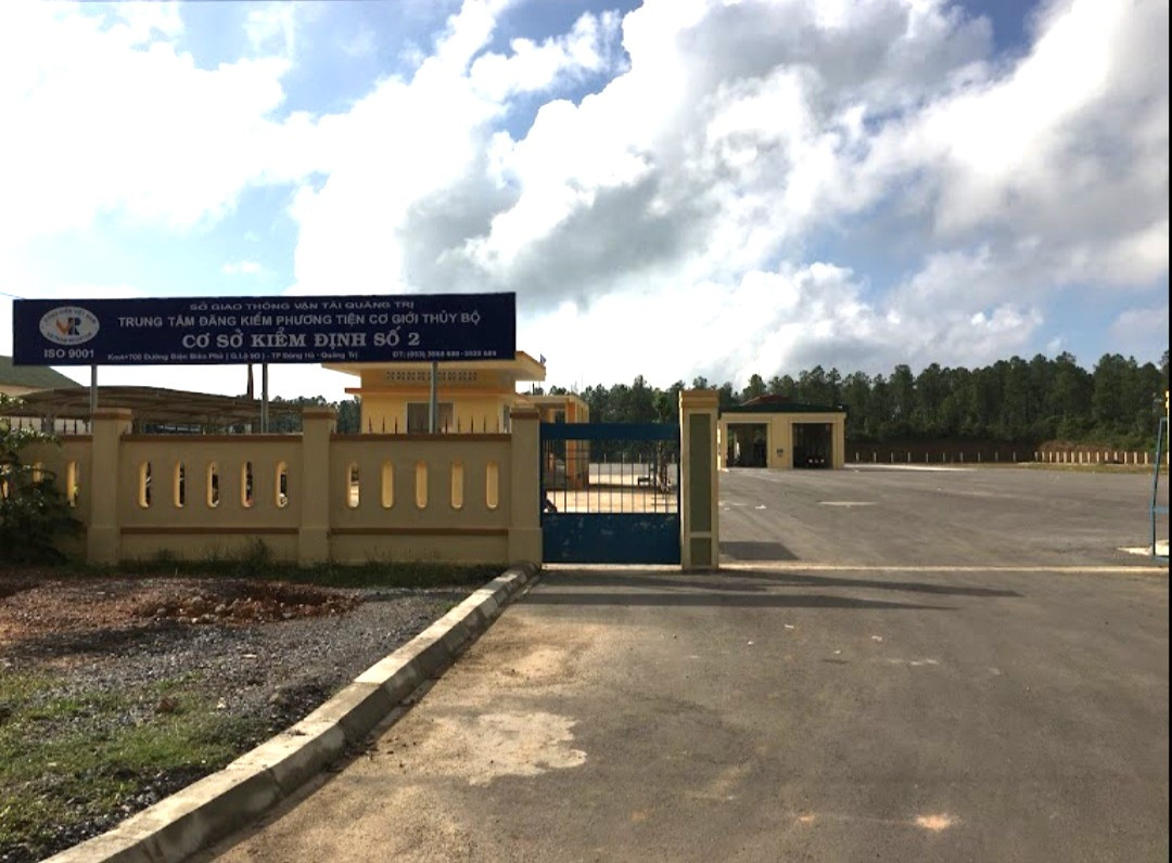 Trung tâm Đăng kiểm phương tiện cơ giới thủy bộ Quảng Trị - Cơ sở kiểm định số 2 (đường Điện Biên Phủ, TP Đông Hà, tỉnh Quảng Trị). Ảnh: LM
