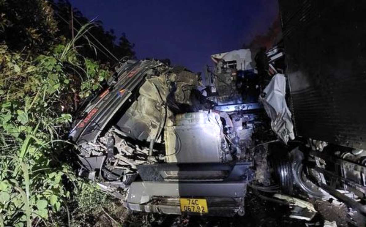 Hiện trường vụ tai nạn. Ảnh: CA