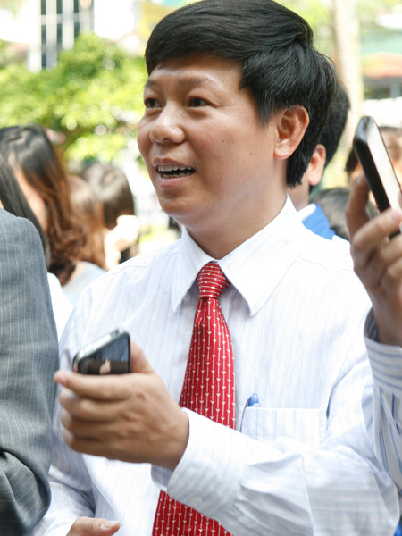 Anh Trần Thanh Lâm, Trưởng Ban Tuyên giáo TƯ. ĐOàn tham gia bầu chọn