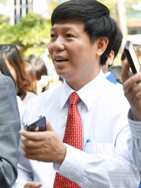 Anh Trần Thanh Lâm, Trưởng Ban Tuyên giáo TƯ. ĐOàn tham gia bầu chọn