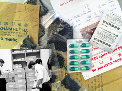 Thuốc kém chất lượng bị phát hiện. Ảnh: L.N. Thuốc kém chất lượng bị phát hiện. Ảnh: L.N