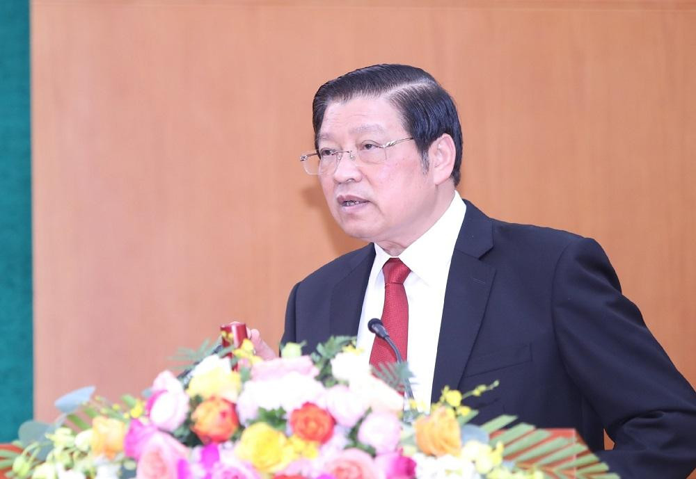 Trưởng Ban Nội chính T.Ư Phan Đình Trạc phát biểu tại hội nghị