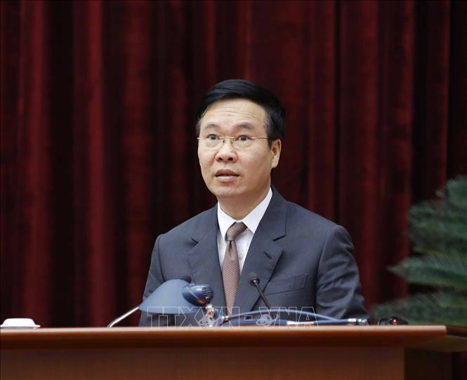 Thường trực Ban Bí thư Võ Văn Thưởng (Ảnh: TTXVN) Thường trực Ban Bí thư Võ Văn Thưởng (Ảnh: TTXVN)