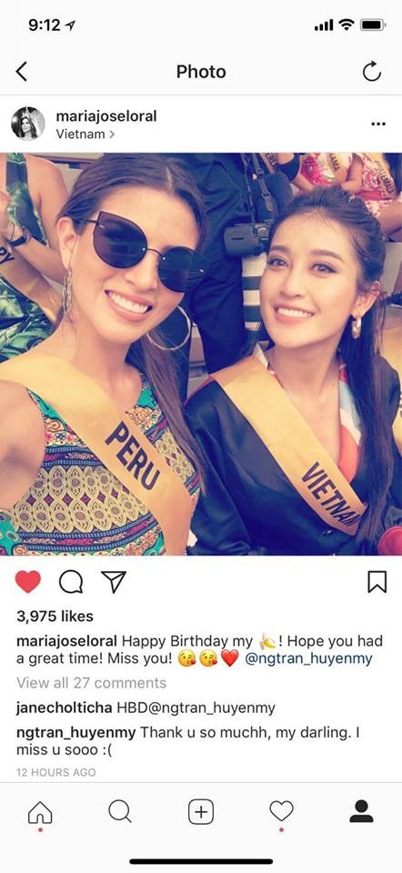 Loạt người đẹp hoa hậu Hoà bình chúc mừng sinh nhật Huyền My ảnh 1