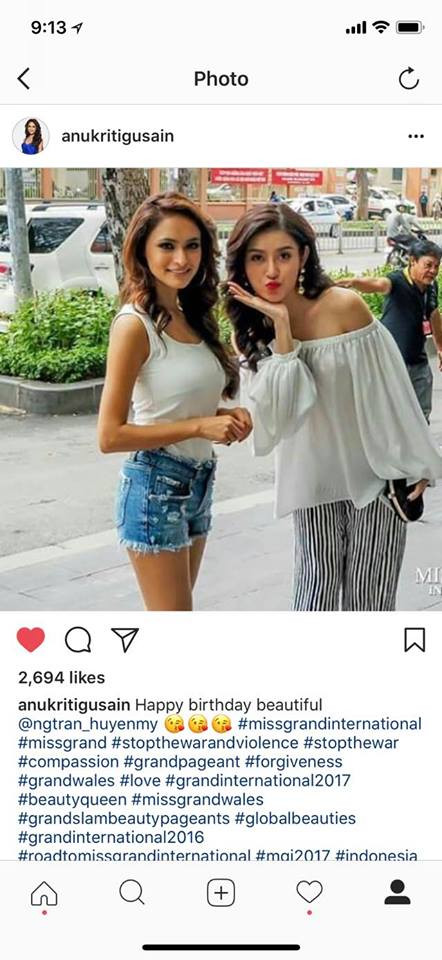 Loạt người đẹp hoa hậu Hoà bình chúc mừng sinh nhật Huyền My ảnh 3