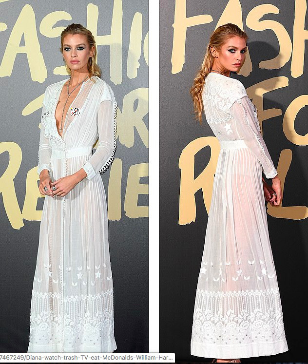 'Thiên thần nội y' Stella Maxwell lộ nguyên vòng 1 khiến khách mời 'đỏ mặt' ảnh 5