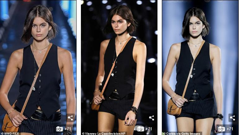 Con gái Cindy Crawford để ngực trần catwalk cùng 'báo đen' Naomi Campbell ảnh 6