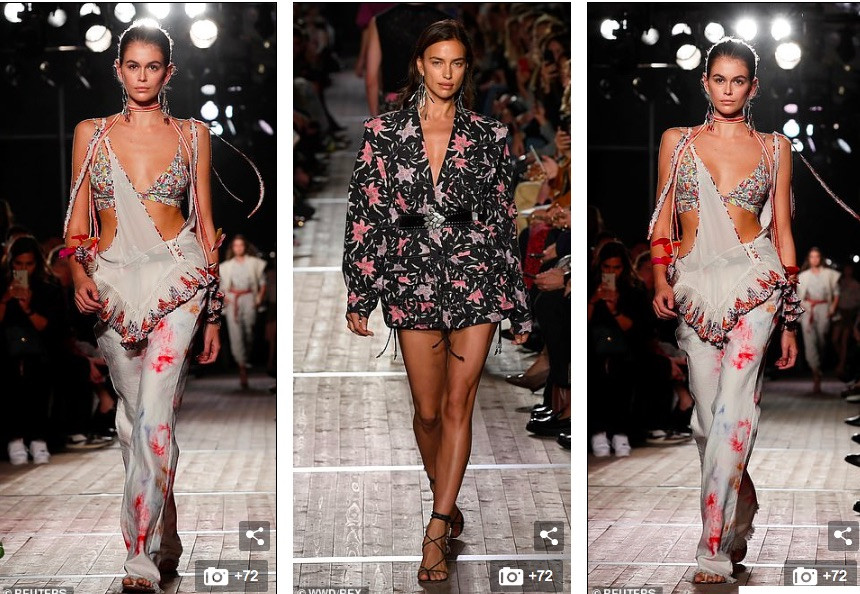 Con gái Cindy Crawford mặc nội y khoe ngực đầy, eo thon hút mắt trên sàn catwalk ảnh 5