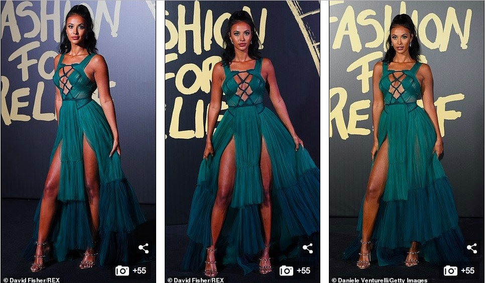 Nữ MC đài BBC mặc váy cắt xẻ, o ép vòng 1 quá đà ảnh 2