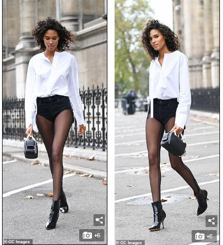 Siêu mẫu nội y Cindy Bruna ra phố sành điệu, chân thon dài 'mê mải' ảnh 3