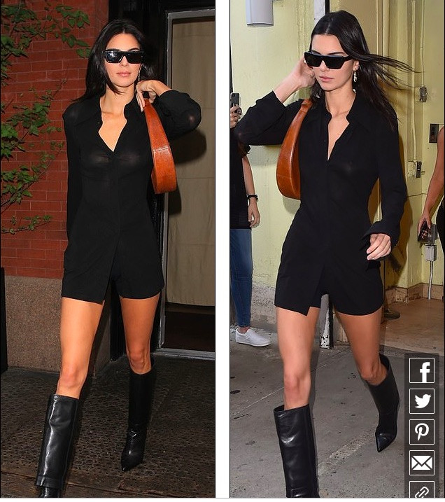 'Siêu mẫu đắt giá nhất 2018' lại 'quên' nội y, áo mỏng tang ra phố ảnh 5