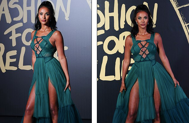 Nữ MC đài BBC mặc váy cắt xẻ, o ép vòng 1 quá đà ảnh 1