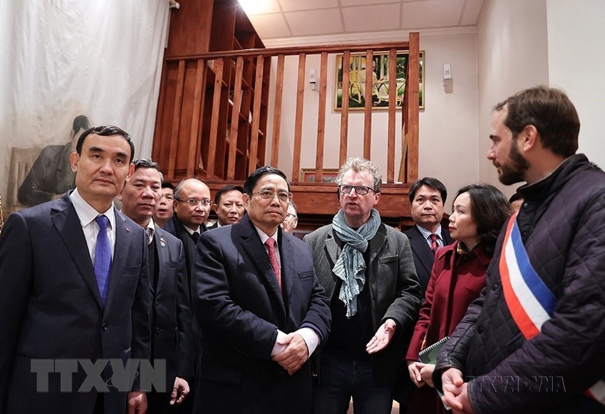 Chiều 3/11/2021, trong chuyến thăm chính thức Cộng hòa Pháp, Thủ tướng Phạm Minh Chính thăm Không gian Hồ Chí Minh tại Bảo tàng lịch sử Sống Montreuil ở Công viên Montreau, thành phố Montreuil, Paris. (Ảnh: Dương Giang/TTXVN) Chiều 3/11/2021, trong chuyến thăm chính thức Cộng hòa Pháp, Thủ tướng Phạm Minh Chính thăm Không gian Hồ Chí Minh tại Bảo tàng lịch sử Sống Montreuil ở Công viên Montreau, thành phố Montreuil, Paris. (Ảnh: Dương Giang/TTXVN)