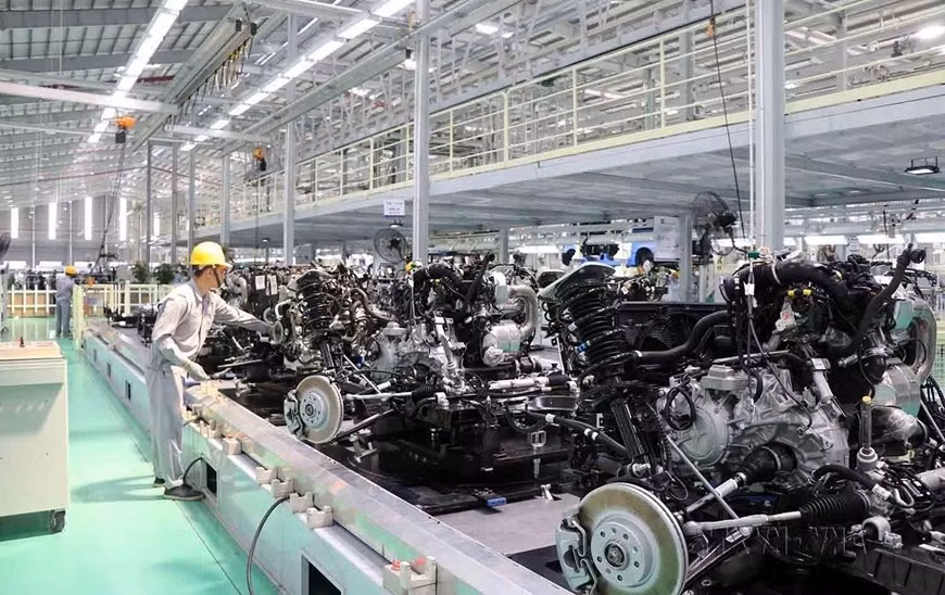 Ngày 5/5/2019, Công ty Cổ phần Ôtô Trường Hải (Thaco) khánh thành nhà máy xe du lịch cao cấp và ra mắt mẫu xe đa dụng châu Âu thương hiệu Peugeot Traveller (Pháp). (Ảnh: Đỗ Trưởng/TTXVN)