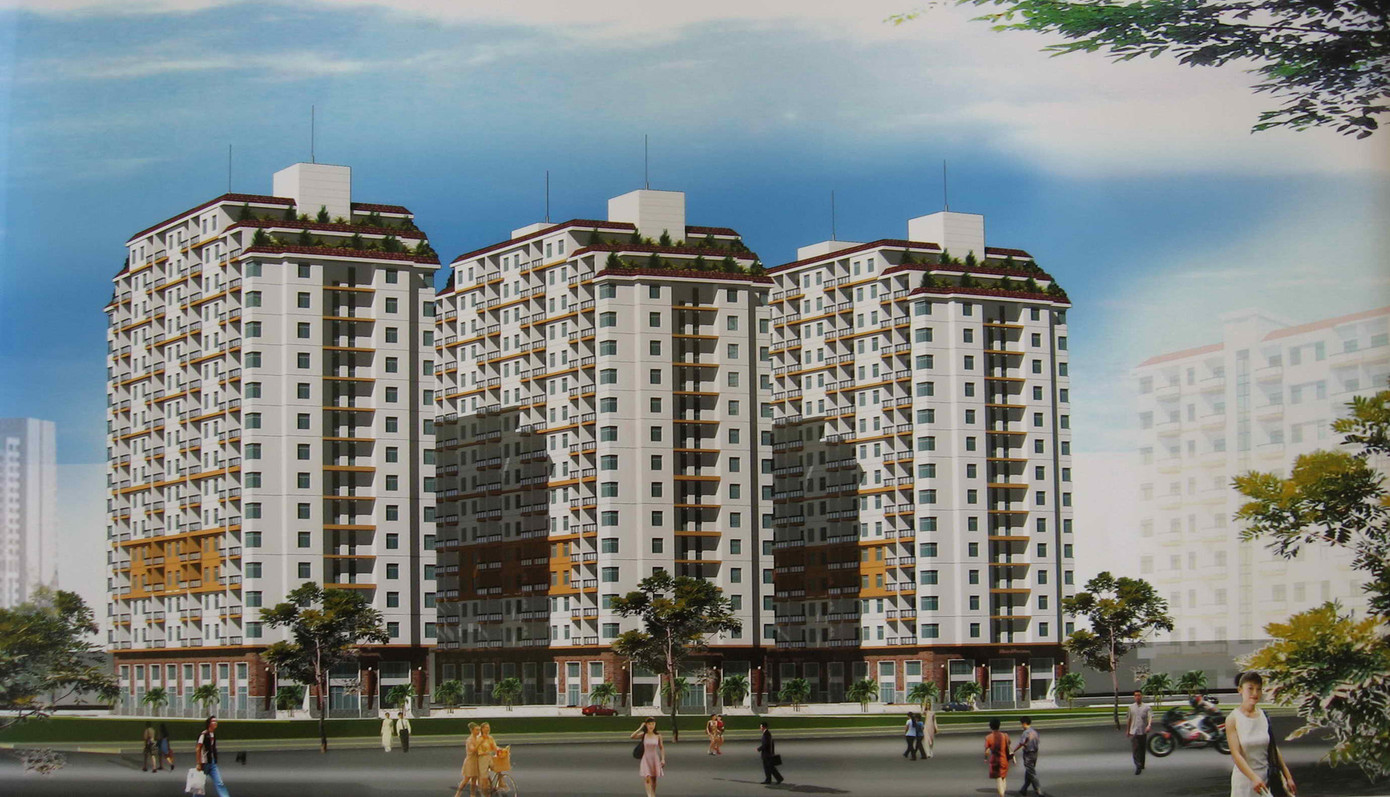 Phối cảnh Dự án NƠXH tại số 35 Hồ Học Lãm (quận Bình Tân, TPHCM) 