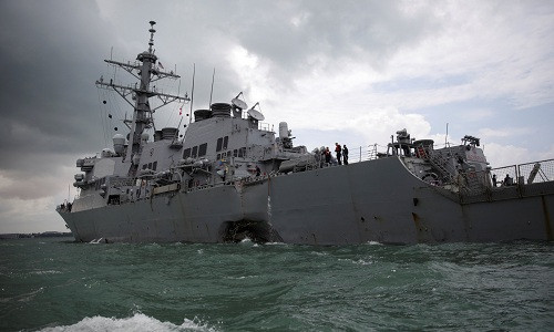 Bản tin 14H: Hai chỉ huy khu trục hạm Mỹ mất chức sau vụ đâm tàu dầu ảnh 1