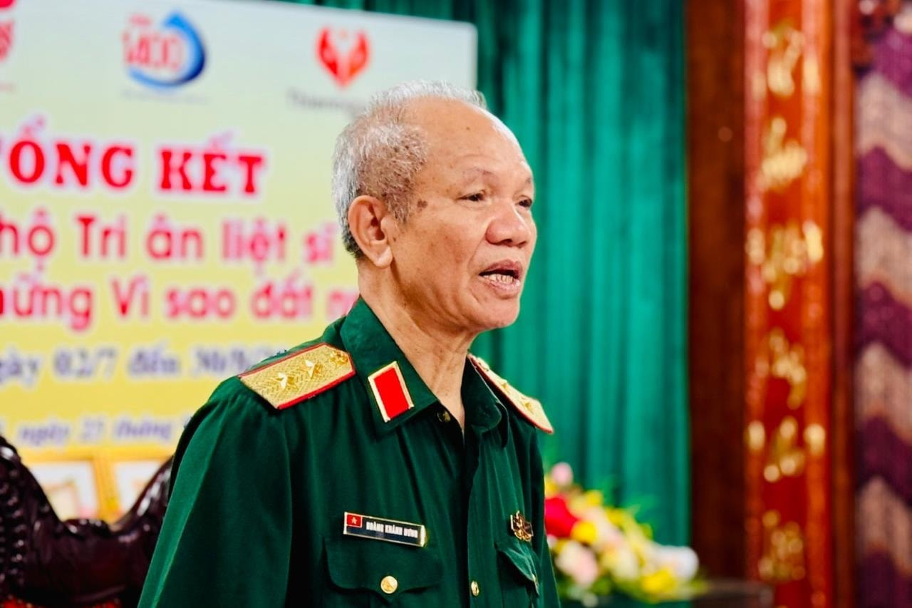 Trung tướng Hoàng Khánh Hưng phát biểu tại Chương trình